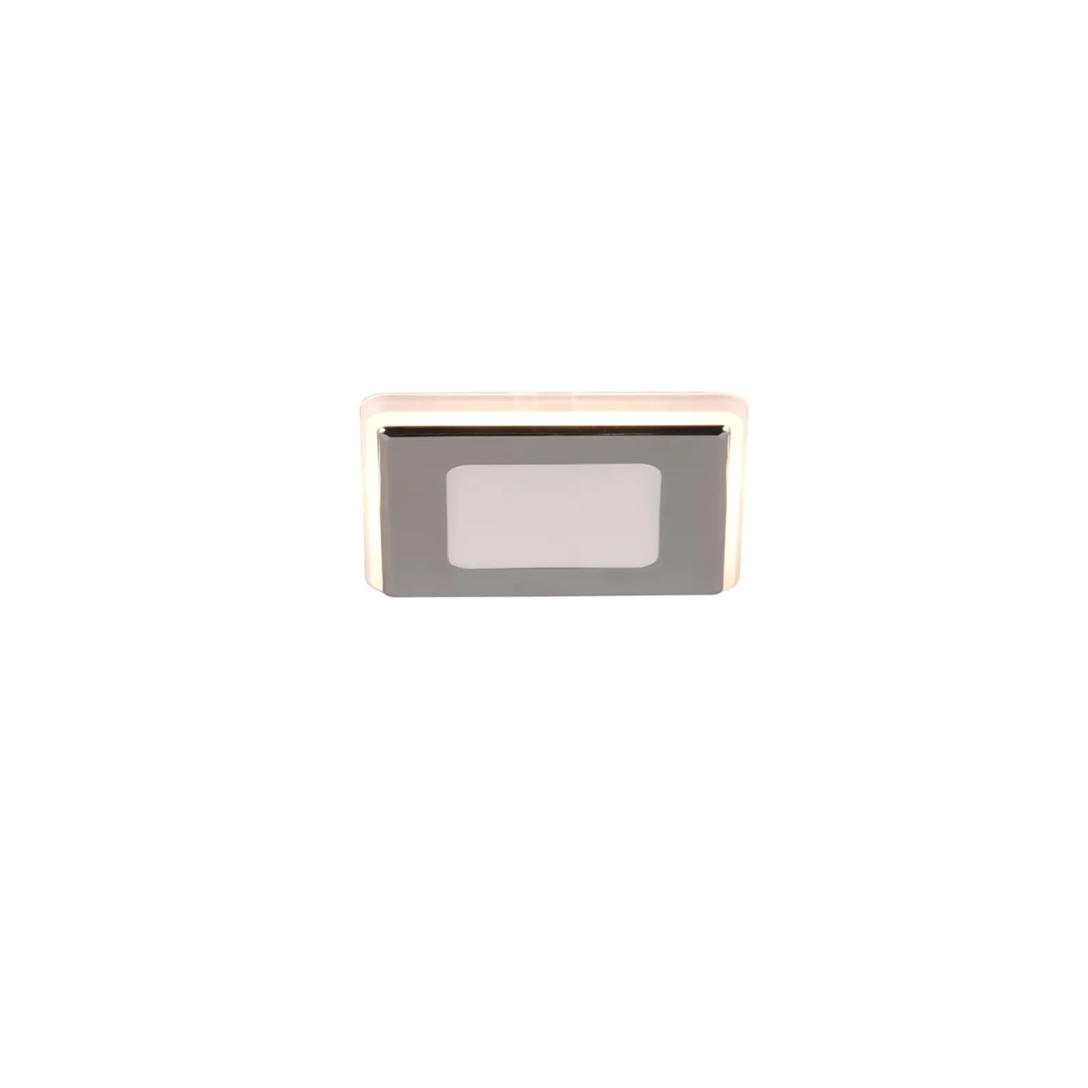 LED-Einbauleuchte Nimbus IP44 8,5x8,5cm 830 chrom