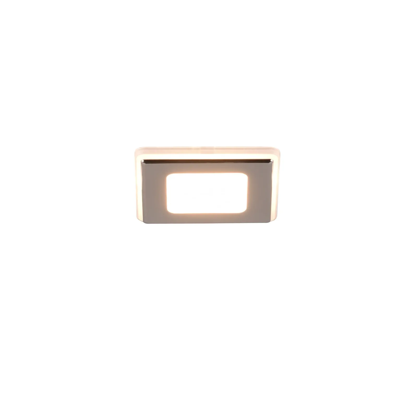 LED-Einbauleuchte Nimbus IP44 8,5x8,5cm 830 chrom
