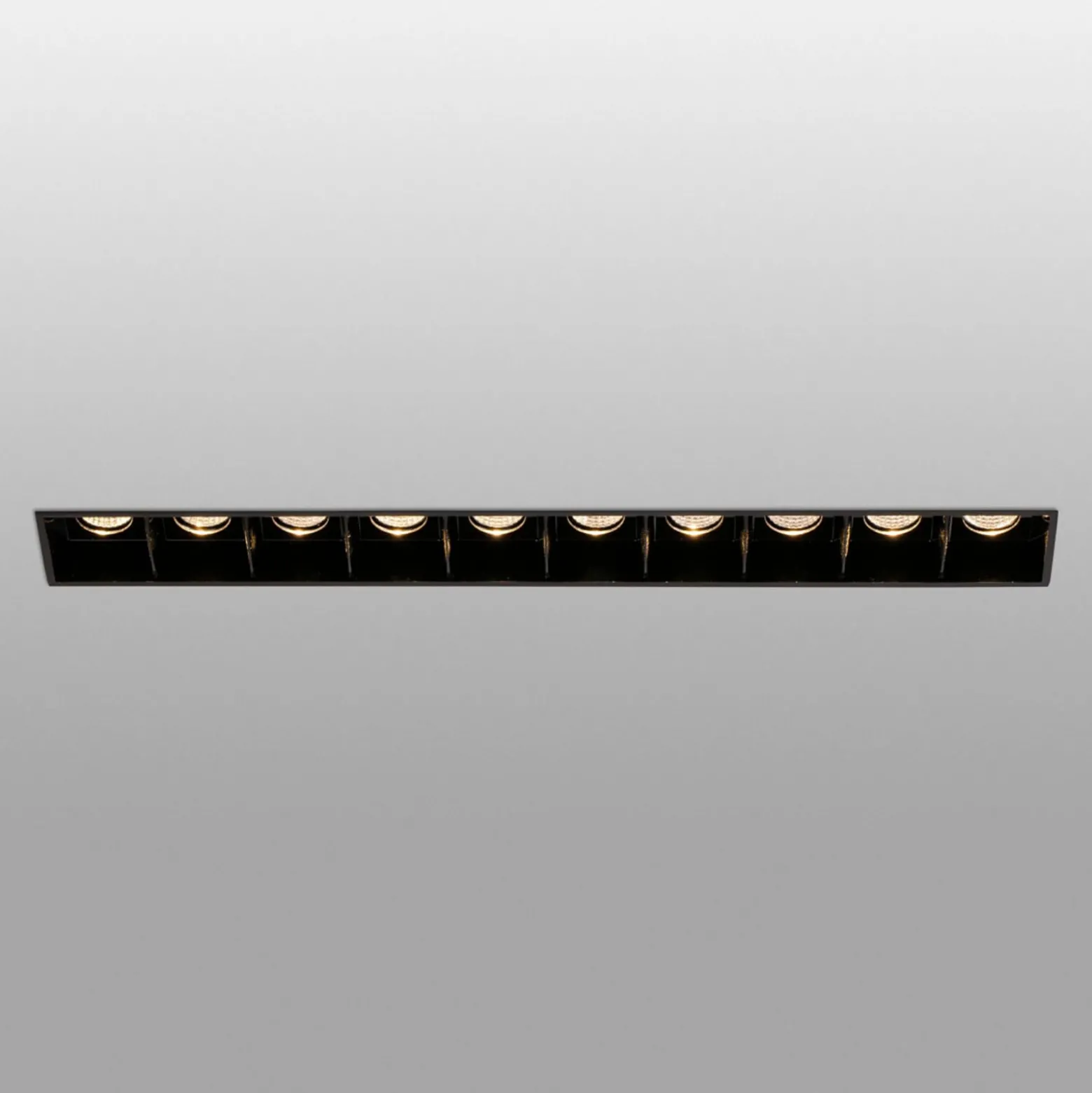 LED-Einbauleuchte Troop Trimless, 10-flammig