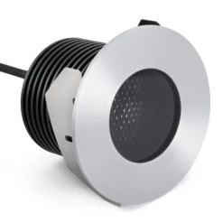 LED-Einbauspot Grund, nickelfarben, Ø 9 cm, Alu/Edelstahl