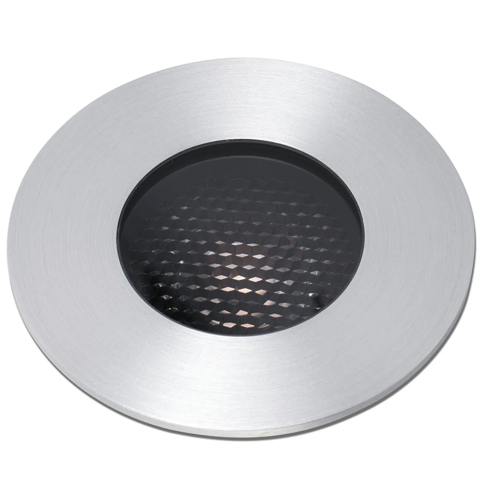 LED-Einbauspot Grund, nickelfarben, Ø 9 cm, Alu/Edelstahl