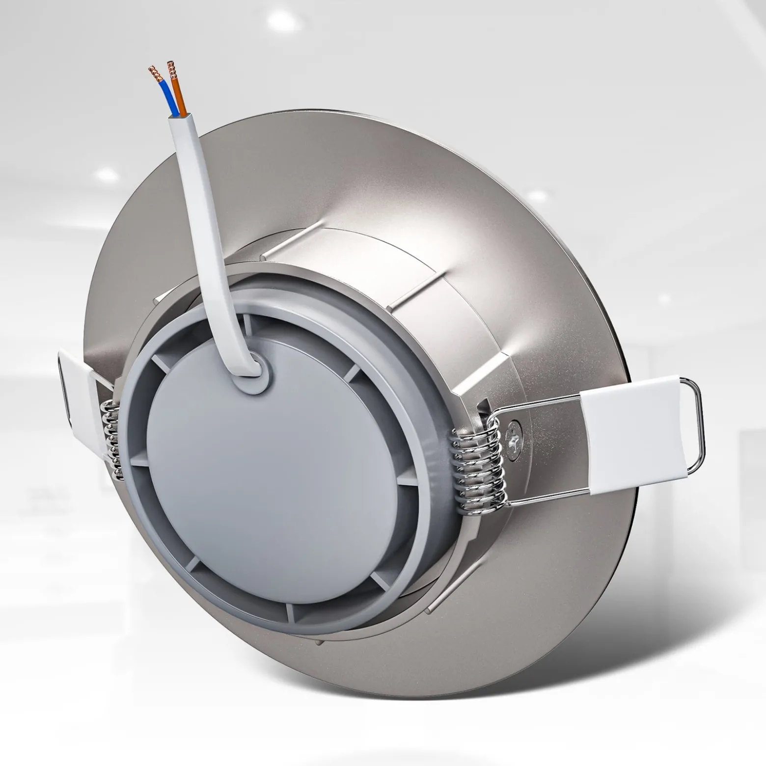 LED-Einbauspot Slide 12er-Set, nickel matt, 3.000 K