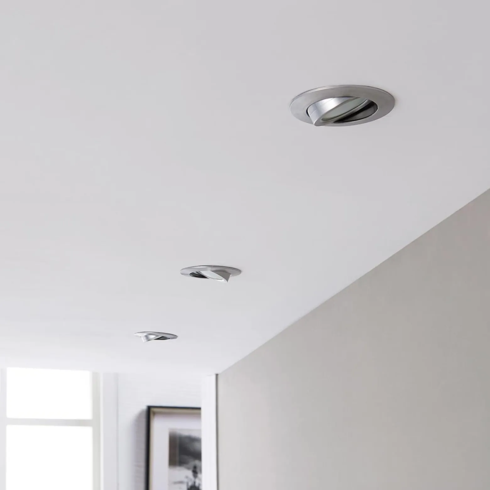 LED-Einbaustrahler Andrej, rund, alu, 3er-Set