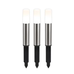 LED-Erdspießlampe 3926032 12V 3x-Erweiterung Edelstahl Ø 4cm
