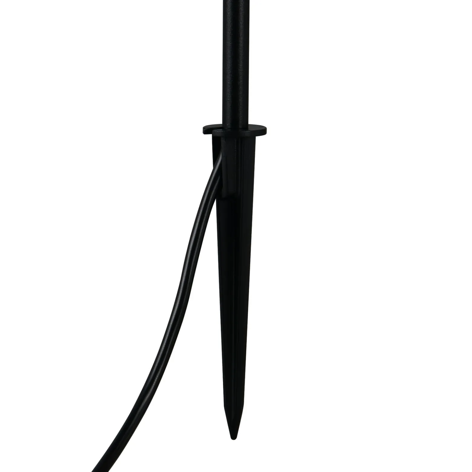 LED-Erdspießleuchte SCOOP, schwarz, 3-flammig, IP44, Stecker