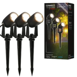 LED-Erdspießspot 3928035 12 V 3x-Erweiterung schwarz Ø 4 cm