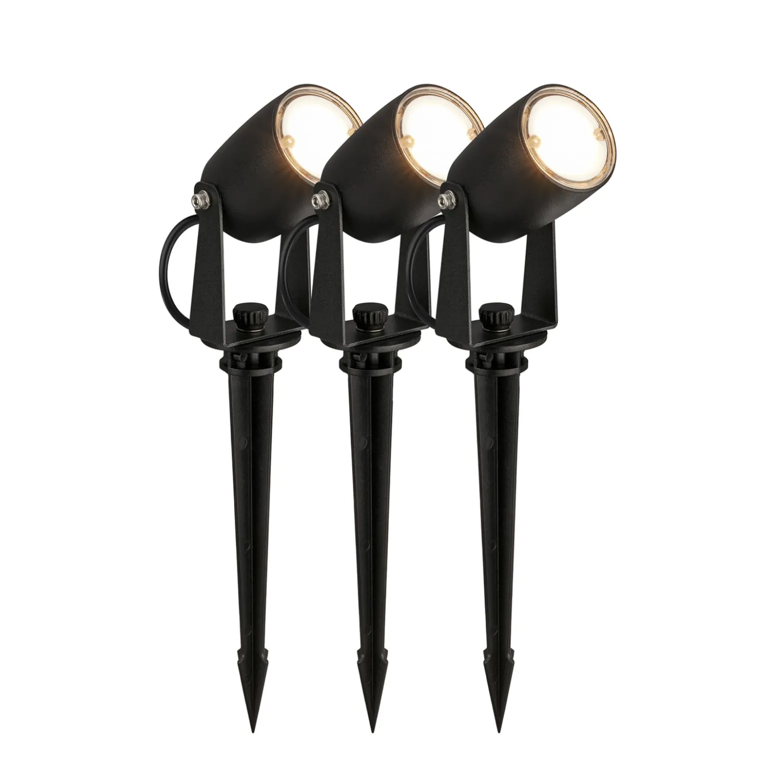 LED-Erdspießspot 3928035 12 V 3x-Erweiterung schwarz Ø 4 cm