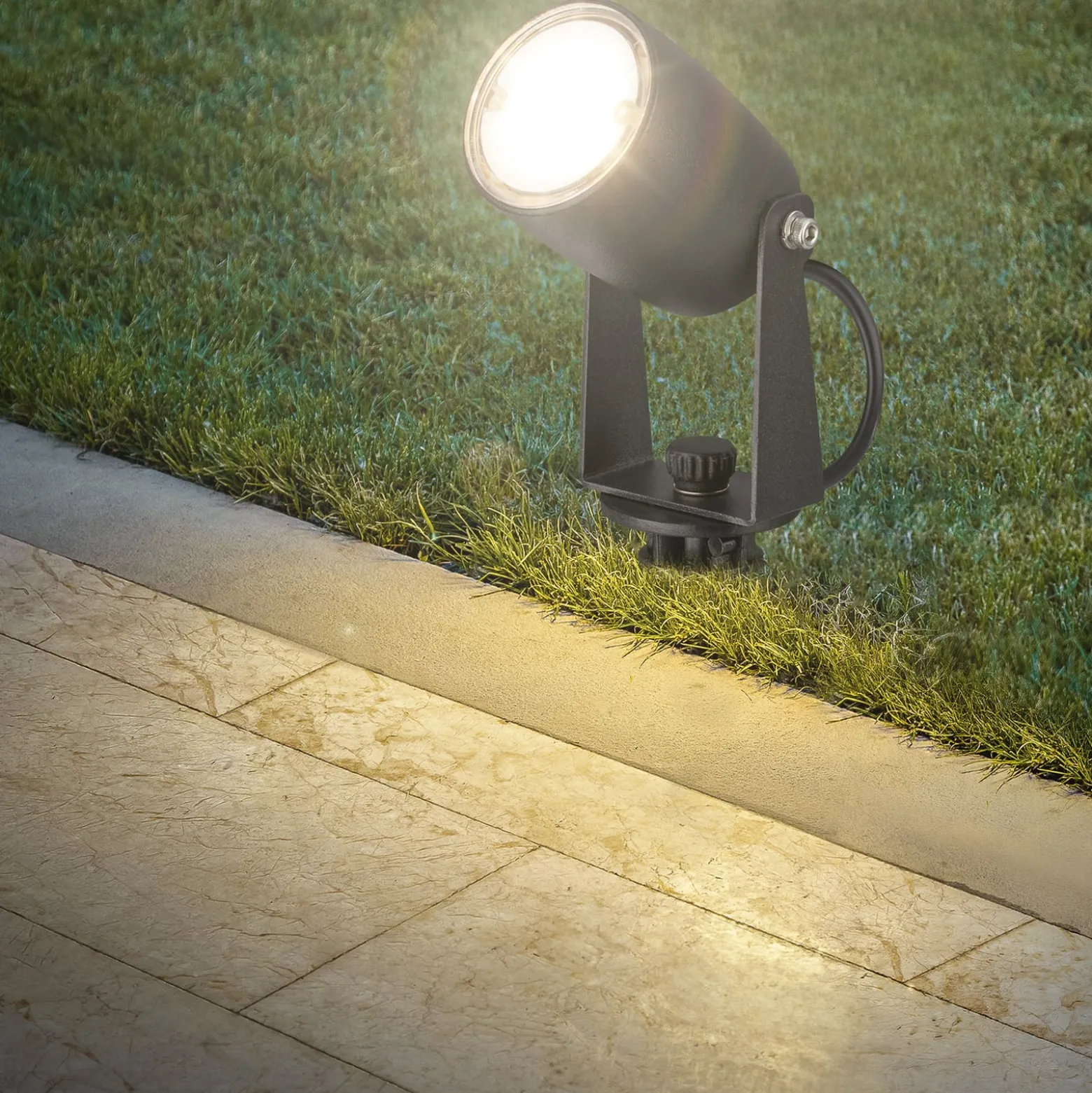 LED-Erdspießspot 3928035 12 V 3x-Erweiterung schwarz Ø 4 cm