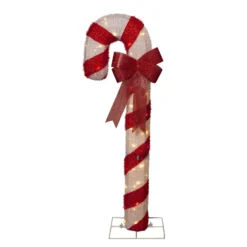 LED-Figur Candycane, rot-weiß, Höhe 120 cm, Kunststoff, IP44
