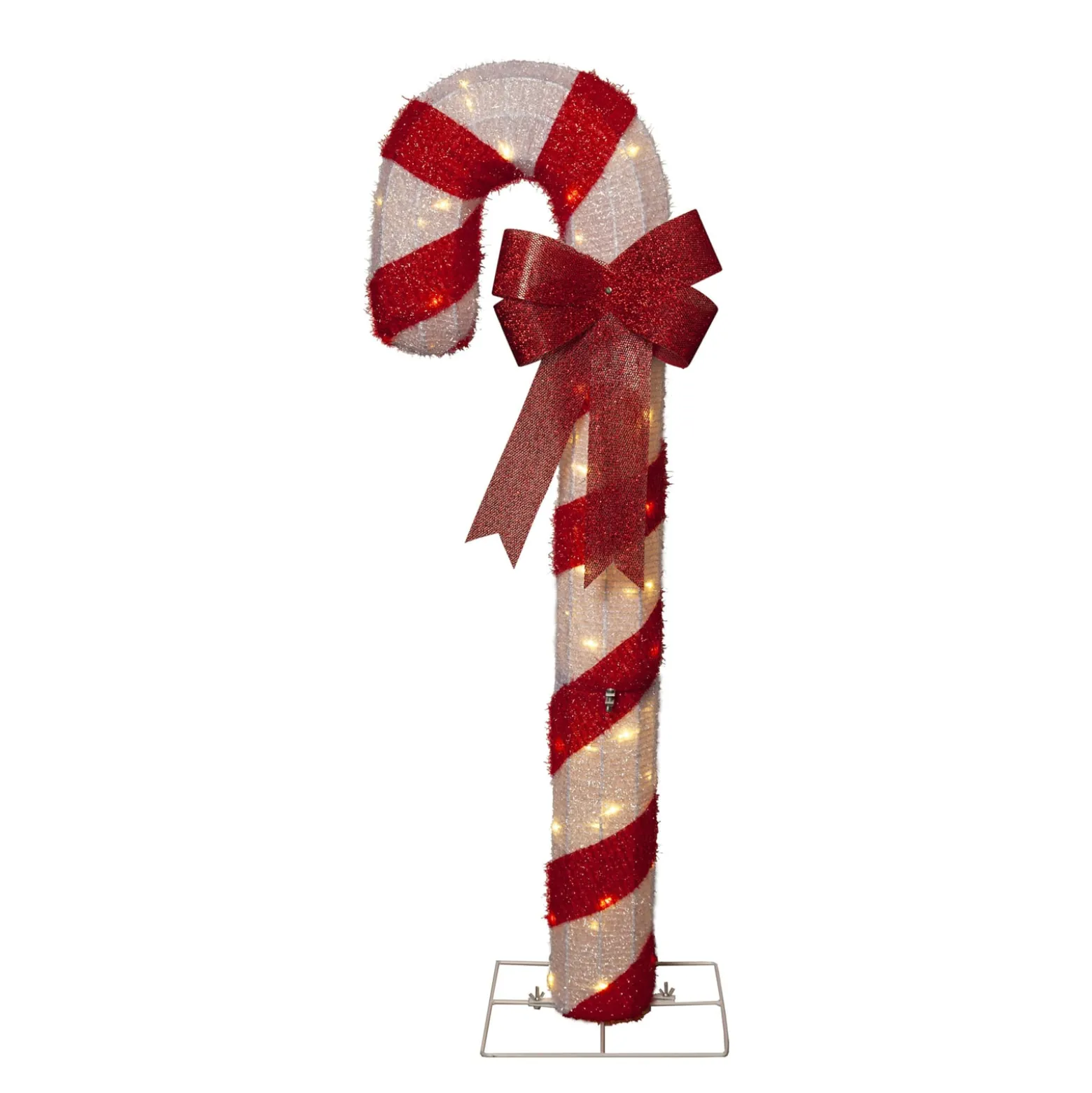 LED-Figur Candycane, rot-weiß, Höhe 120 cm, Kunststoff, IP44