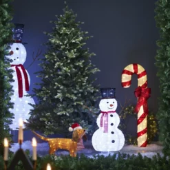 LED-Figur Candycane, rot-weiß, Höhe 120 cm, Kunststoff, IP44