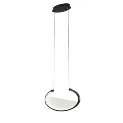 LED-Hängelampe Adele, Länge 37 cm, schwarz, Metall