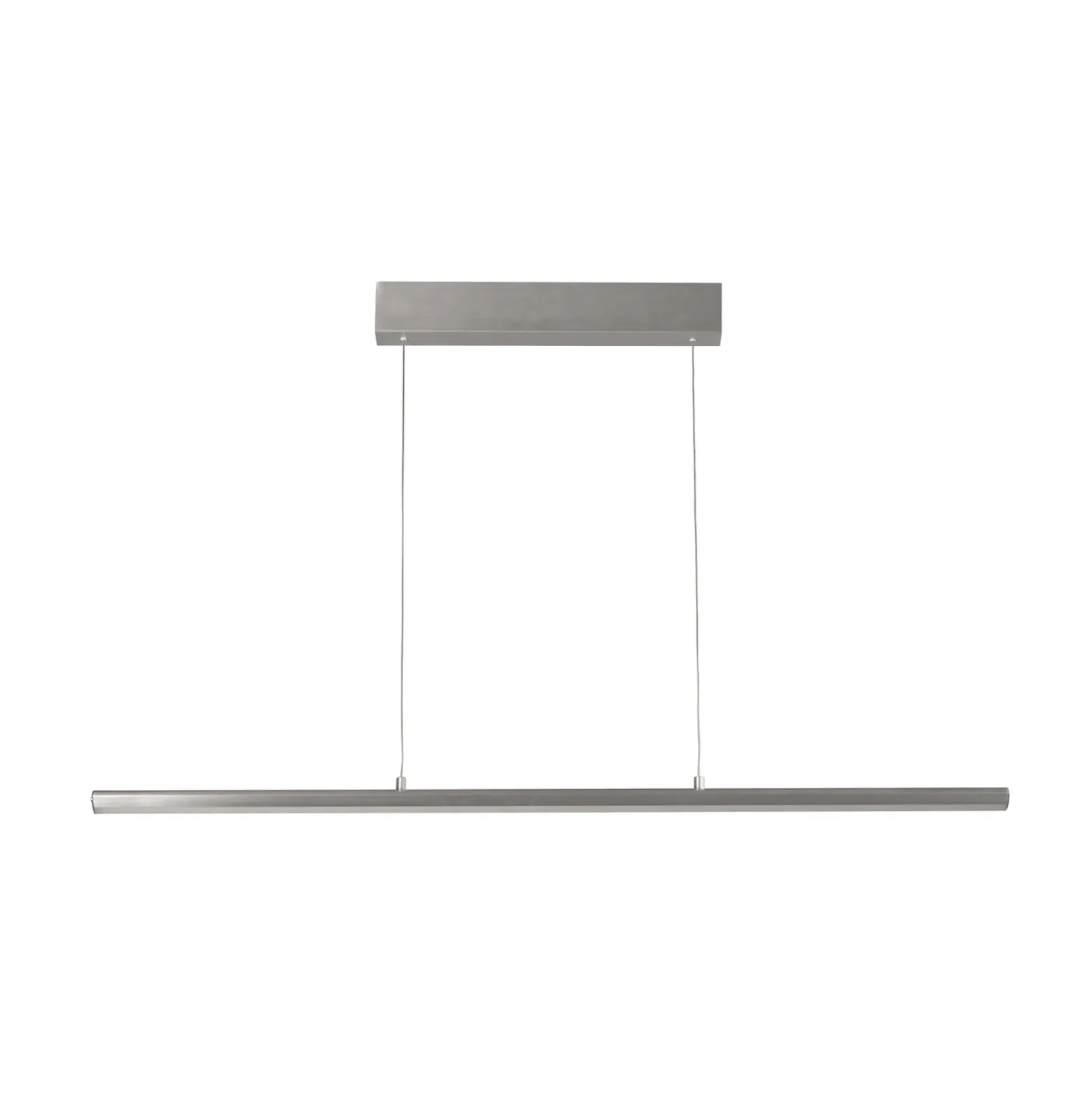 LED-Hängelampe Borena, aluminiumfarben, Länge 113 cm Metall