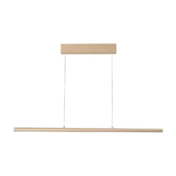 LED-Hängelampe Borena, sandfarben, Länge 113 cm, Metall