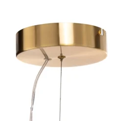 LED-Hängelampe Daphne, Glas amber-transparent, Länge 118 cm