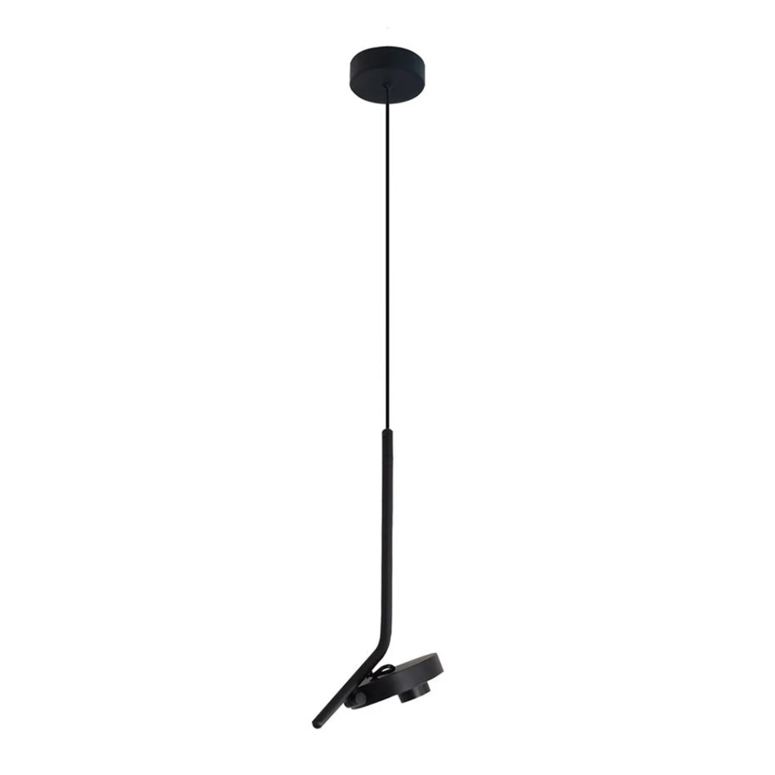 LED-Hängelampe Factory, schwarz, Ø 15 cm, Metall