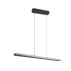 LED-Hängelampe Graham, schwarz, Metall, up/down, CCT, Dimmer