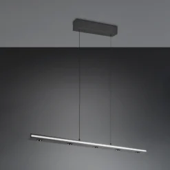 LED-Hängelampe Graham, schwarz, Metall, up/down, CCT, Dimmer
