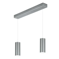 LED-Hängelampe Helli up/down 2-flammig nickel matt