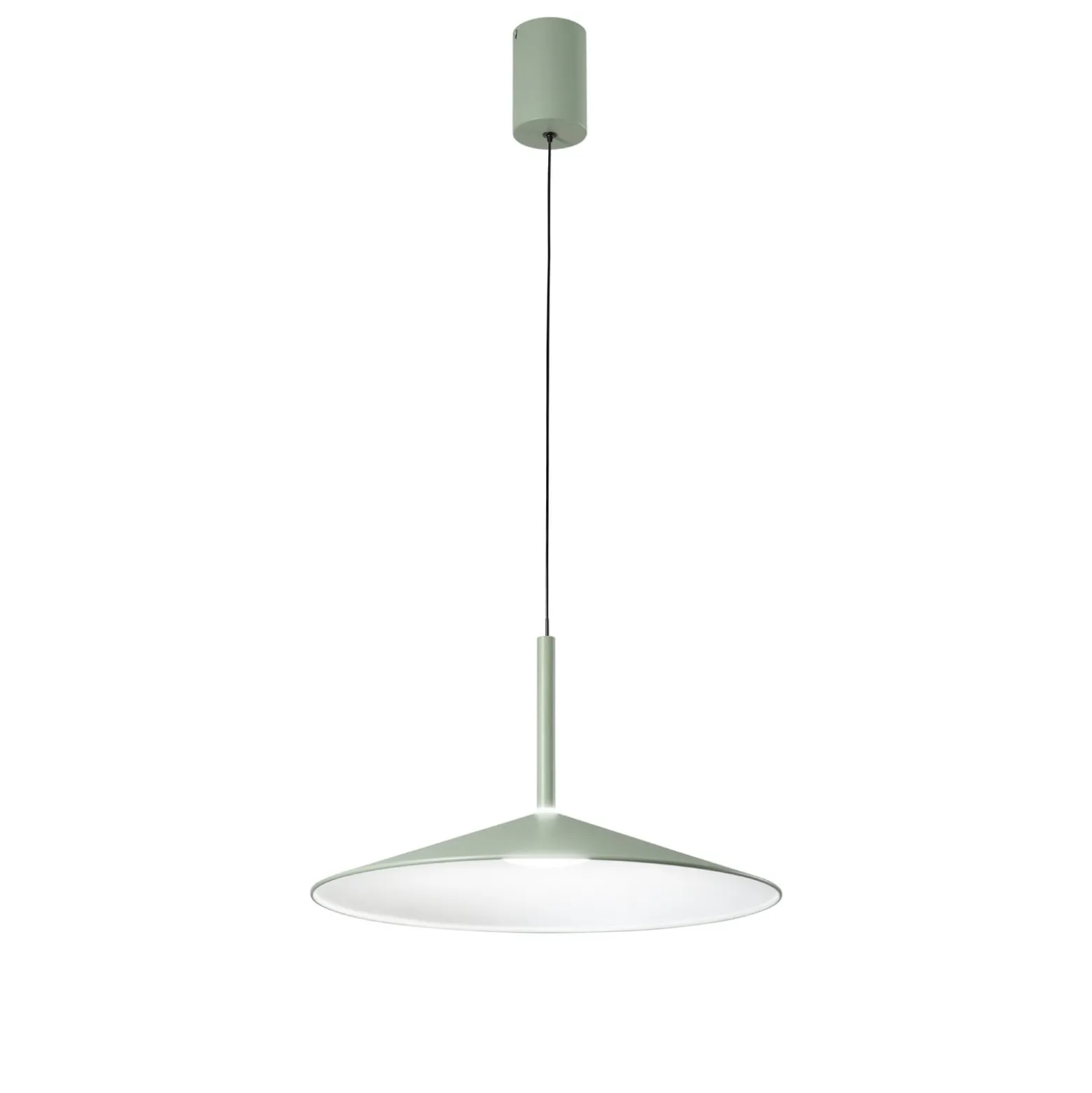 LED-Hängelampe Khan, grün, Ø 48 cm, Metall, CCT