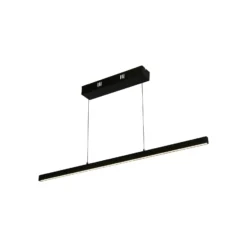 LED-Hängelampe Layla, linear, schwarz, höhenverstellbar, CCT