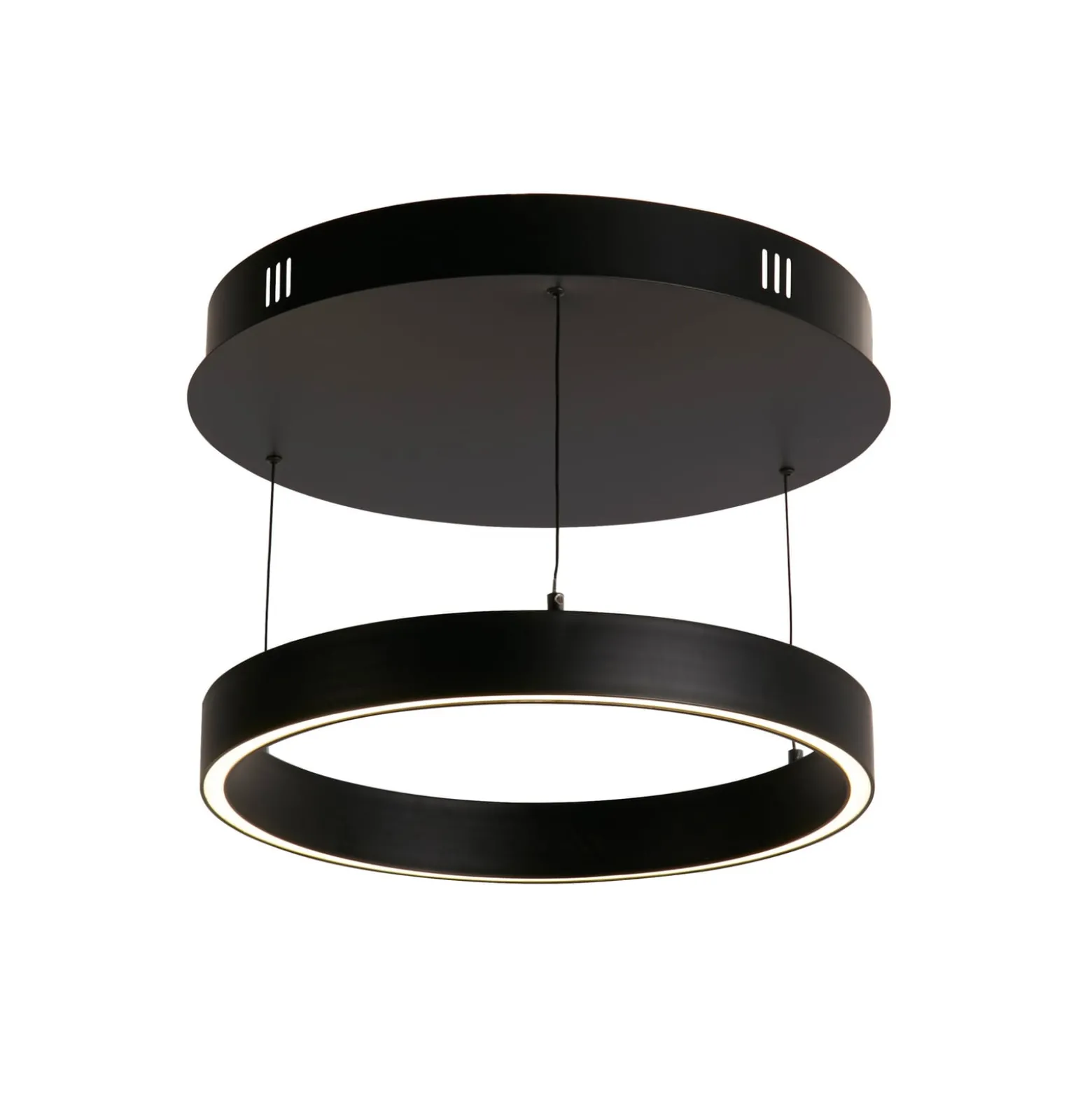 LED-Hängelampe Layla, schwarz, Ø 44 cm CCT, höhenverstellbar