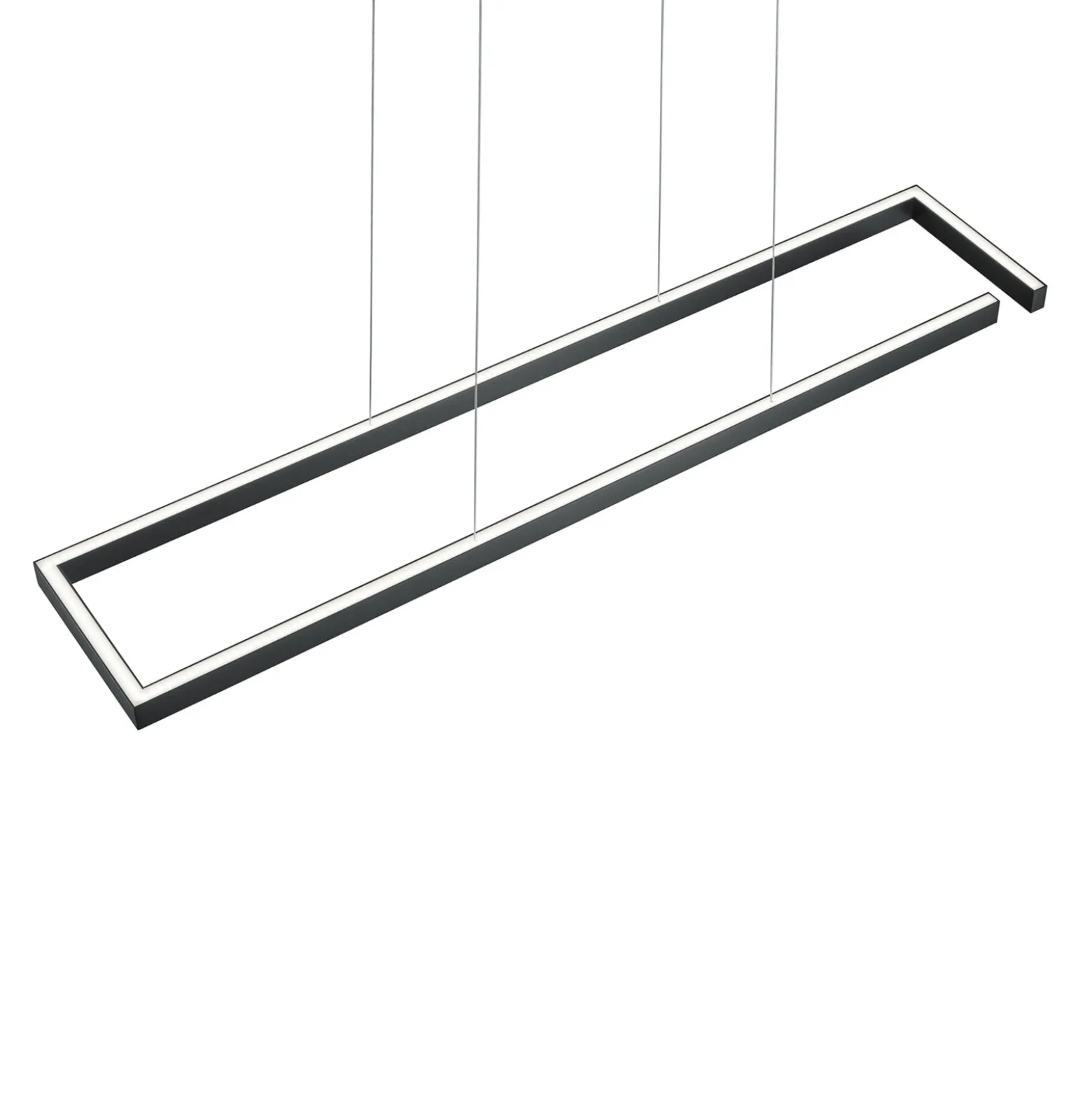 LED-Hängelampe Marisa-100, schwarz matt, 100 x20cm