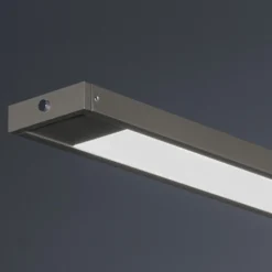 LED-Hängelampe Marlo, greige, Länge 120 cm, CCT, Touchdimmer