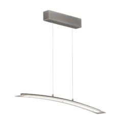 LED-Hängelampe Mavero, nickel, Länge 90 cm, CCT, Touchdimmer