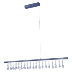 LED-Hängelampe Nobilis, dimmbar, dunkelgrau