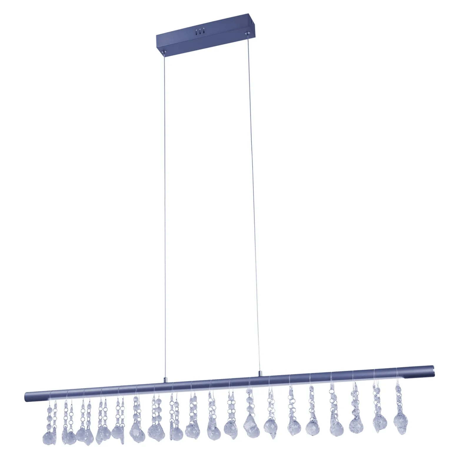 LED-Hängelampe Nobilis, dimmbar, dunkelgrau