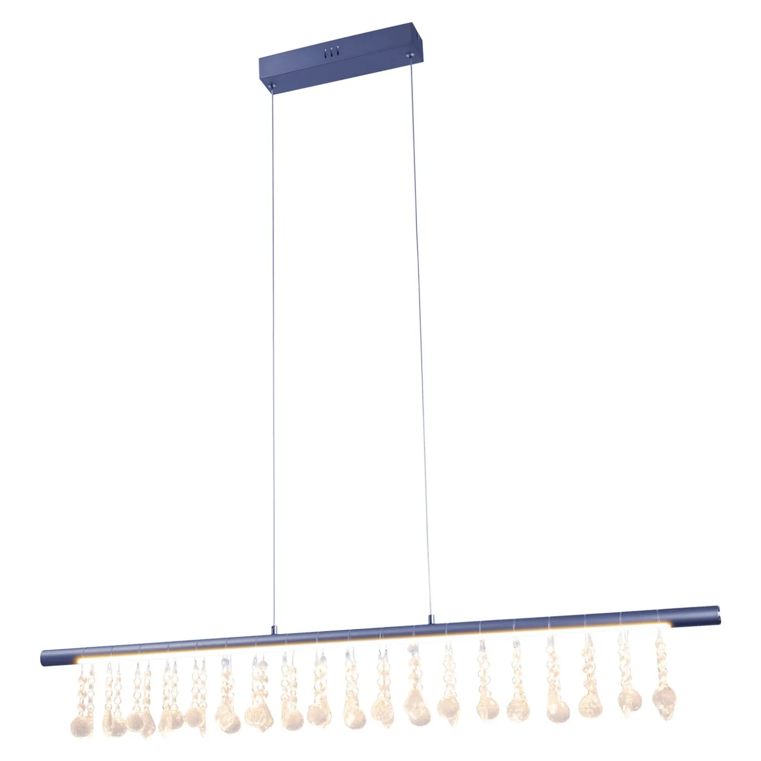 LED-Hängelampe Nobilis, dimmbar, dunkelgrau