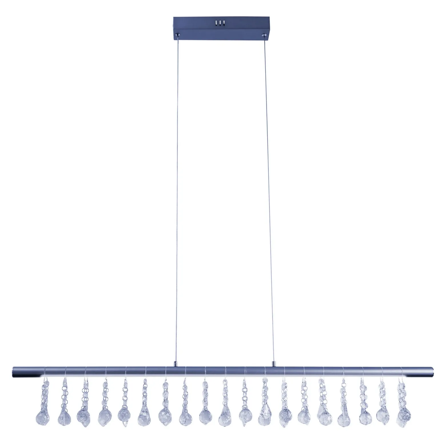LED-Hängelampe Nobilis, dimmbar, dunkelgrau
