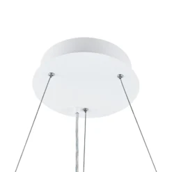 LED-Hängelampe PANEL, weiß, Ø 63 cm, Metall, CCT, dim, 50 W