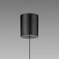 LED-Hängelampe PURE E-Moon bronce, Amberglas (dunkel), Ø50cm