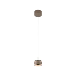 LED-Hängelampe PURE Falling Rings, bronze Ø 13 cm, CCT