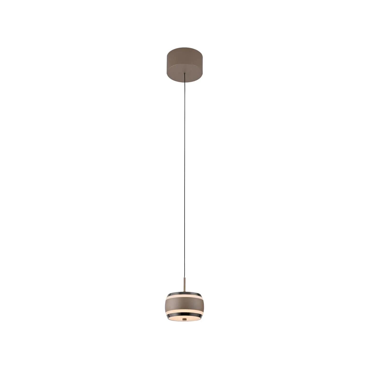 LED-Hängelampe PURE Falling Rings, bronze Ø 13 cm, CCT