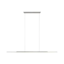 LED-Hängelampe PURE Surface, grau, 125 cm, Aluminium 3.000 K