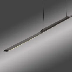 LED-Hängelampe PURE Surface, grau, 125 cm, Aluminium 3.000 K