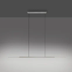 LED-Hängelampe PURE Surface, grau, 125 cm, Aluminium 3.000 K