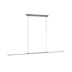 LED-Hängelampe PURE Surface, grau, 125 cm, Aluminium 3.000 K