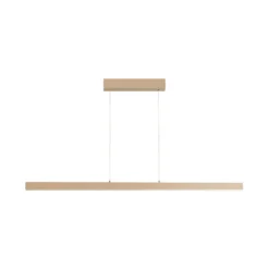 LED-Hängelampe Silvano, sand, Länge 115 cm, CCT, Touchdimmer