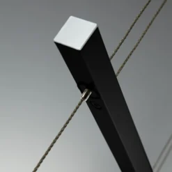 LED-Hängelampe Tick schwarz, Glas, dimmbar, höhenverstellbar