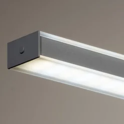 LED-Hängelampe Valeno, grau, Länge 115 cm, CCT, Touchdimmer