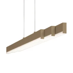 LED-Hängelampe Vayana, greige, Länge 189 cm, CCT Touchdimmer
