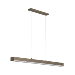 LED-Hängelampe Vayana, greige, Länge 189 cm, CCT Touchdimmer