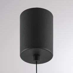 LED-Hängeleuchte ARE, schwarz, Alabaster, Ø 10 cm, CCT, DALI