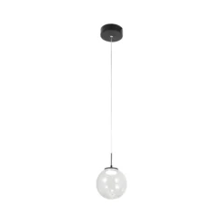 LED-Hängeleuchte Ariel, 1-flammig, Ø 15cm, Glas, Dimmer, CCT