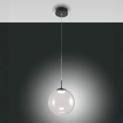 LED-Hängeleuchte Ariel, 1-flammig, Ø 25cm, Glas, Dimmer, CCT