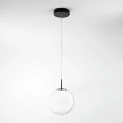 LED-Hängeleuchte Ariel, 1-flammig, Ø 25cm, Glas, Dimmer, CCT